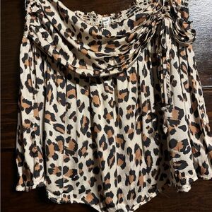 Aerie Leopard Print Skirt, XL